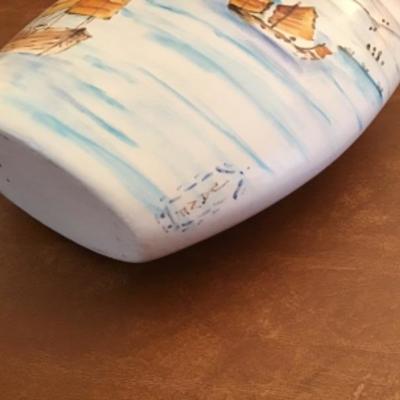 B1-107 Hand painted vase Signed by Jane