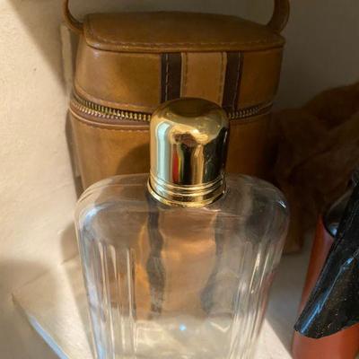 Vintage Flask and Carrying Case