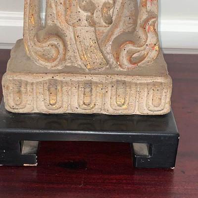 LOT 43 Vintage Asian figure Kwan Yin table lamp