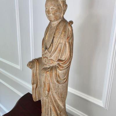 LOT 43 Vintage Asian figure Kwan Yin table lamp