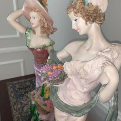 LOT 45 Two resin lady figuerines
