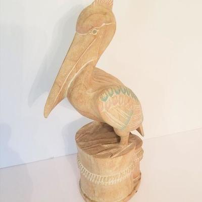 Lot #59  Nice Carved Wooden Pelican
