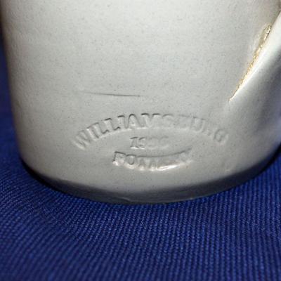 Lot 406: Williamsburg Pottery Salt Glaze Pitcher