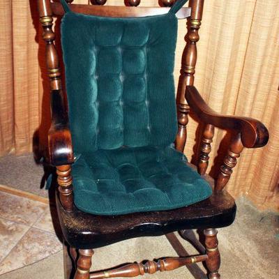 Lot 410: Stencilled Rocking Chair with Pads