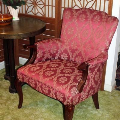 Lot 421: Red upholstered Chair
