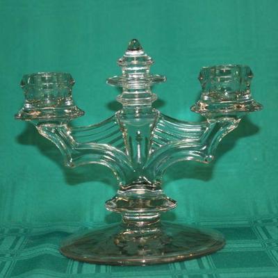 Vintage Crystal Candle Holders
