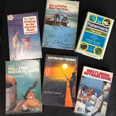 Fishing Fisherman book lot, 6 pc