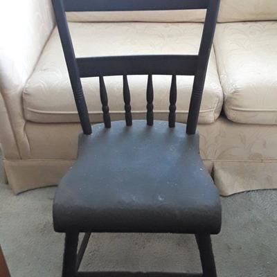 Matte Black Spindle Farmhouse Chair *No Reserve*