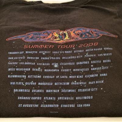Lot #74  Boston Summer Tour Concert T-Shirt, 2008