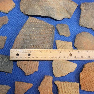 Lot 75: Native American Pottery Shards
