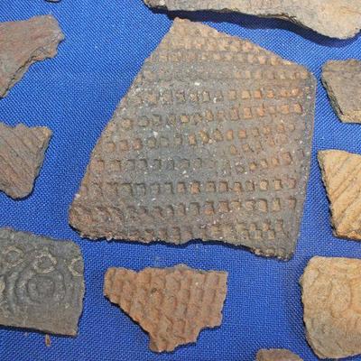 Lot 75: Native American Pottery Shards