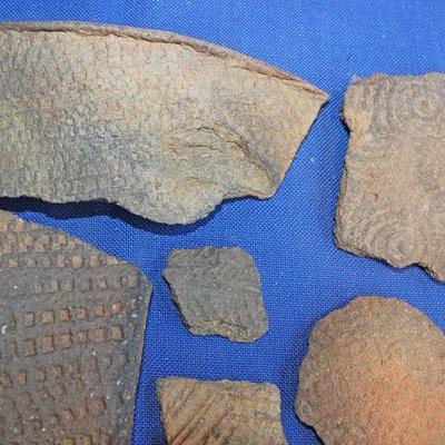 Lot 75: Native American Pottery Shards