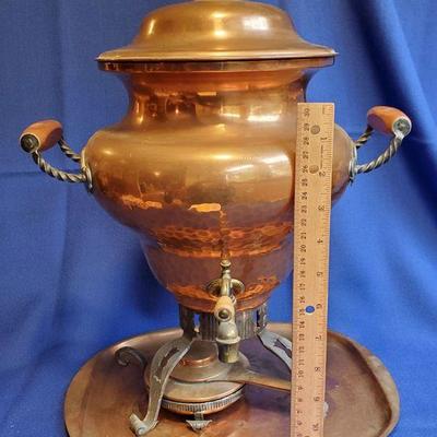 Lot 87: Vintage Stockli Copper Samovar