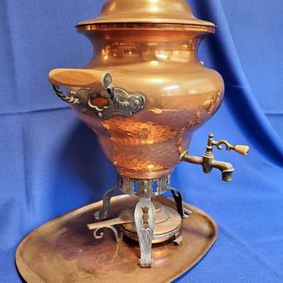 Lot 87: Vintage Stockli Copper Samovar