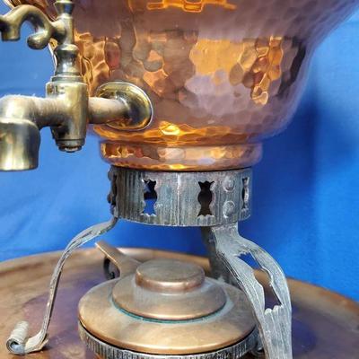 Lot 87: Vintage Stockli Copper Samovar
