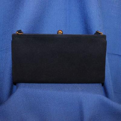 Lot 310: Vintage Bienen-Davis Black Suede Purse