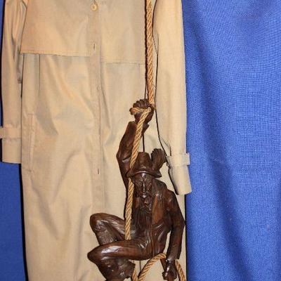 Lot 351: Large Hand Carved Mountain Climber