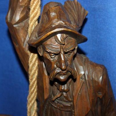 Lot 351: Large Hand Carved Mountain Climber