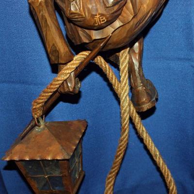 Lot 351: Large Hand Carved Mountain Climber