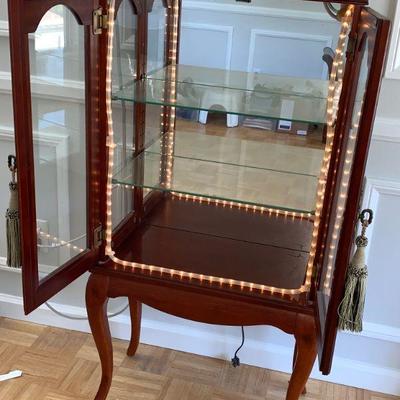 LOT 47  Lighted display cabinet AS IS 