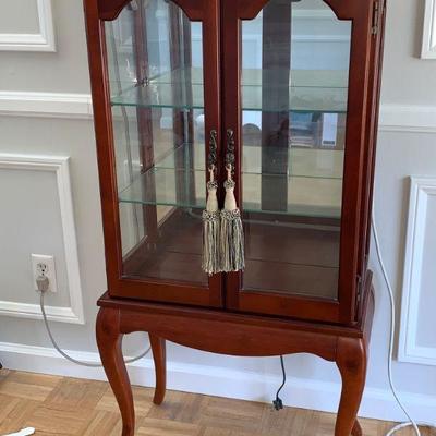 LOT 47  Lighted display cabinet AS IS 