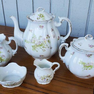 Vintage Austrian Porcelain Tea Set