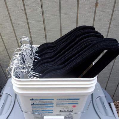 A Bucket Of Black Velvet Space Saver Hangers
