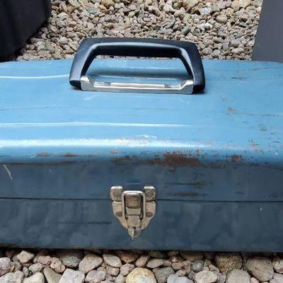 Small Vintage Metal Tool Box