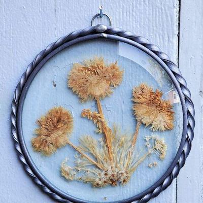 Pressed Wildflowers in Framed Glass