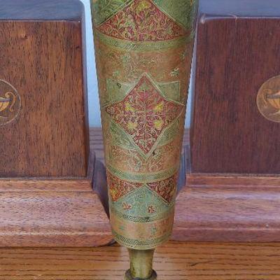 Tall Thin Brass Vase
