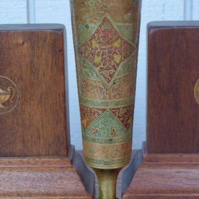 Tall Thin Brass Vase
