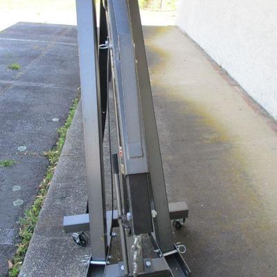 Lot 261 - Pittsburgh Heavy Duty 1 Ton Folding Shop Crane & 3 Tone Long Ram