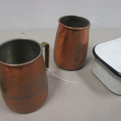 Lot 272 - Copper - Enamel - Metal Items