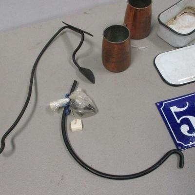 Lot 272 - Copper - Enamel - Metal Items