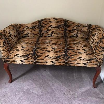 Newly Upholstered Settee Love Seat Boudoir Seat
