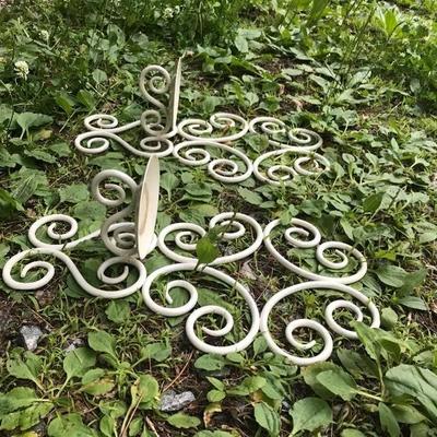 Pair of Metal Candle Holders