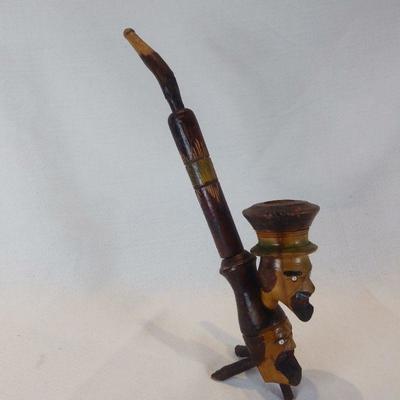 Folk Art Carved Pipe