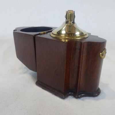 Mahogany-Cased Cigarette Lighter
