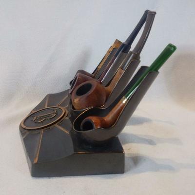 Art Deco Metal Pipe Display