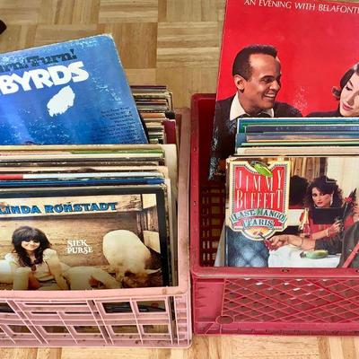 LOT 62 LPs 100 albums of  various artists