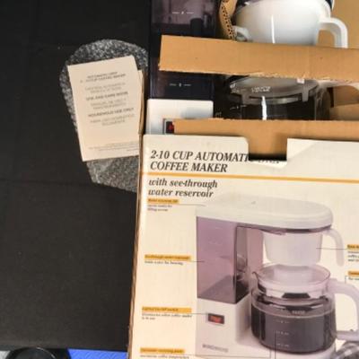 2 - 10 cup Automatic Coffee Maker Windmere New in box 