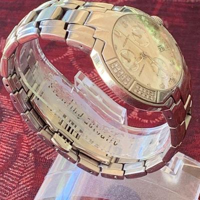 LOT 85 Accutron 26E05 York Chronograph men's diamond watch 