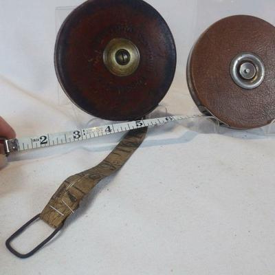 Two Vintage 50 Foot Tape Measures 