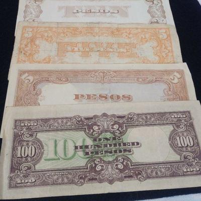 Japanese Government Paper Money Pesos