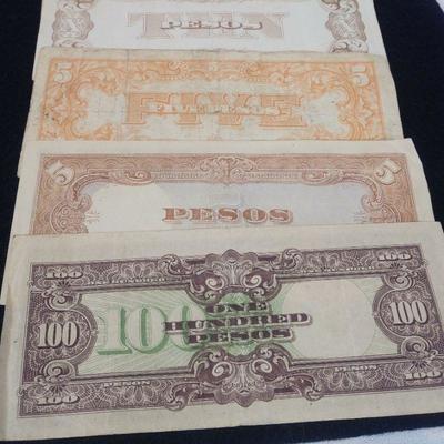 Japanese Government Paper Money Pesos