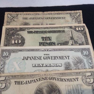 Japanese Government Paper Money Pesos