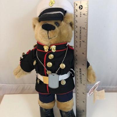NWT Marine Corp Teddy Bear by Vanguard 