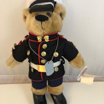 NWT Marine Corp Teddy Bear by Vanguard 