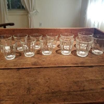 12 French glasses