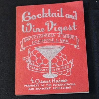 1954 Cocktail & Wine Digest Encyclopedia and Guide for Home & Bar